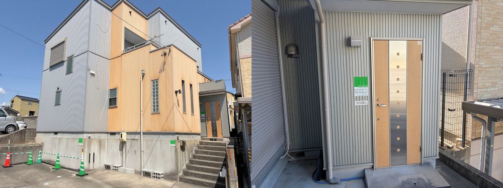 岡崎市戸崎元町の整体院ホームカイロの外観と入口